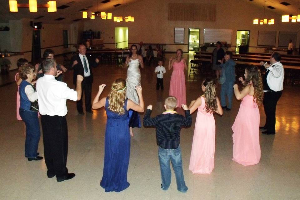 Wedding dance party