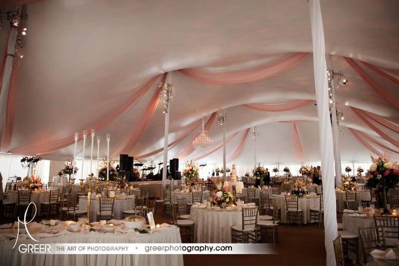 The reception tent