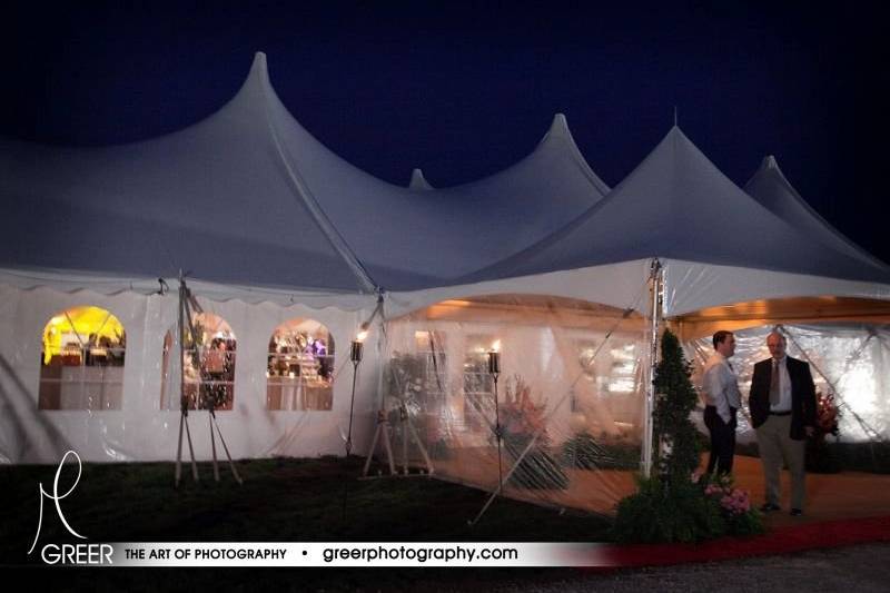 View of the Tent from Outside