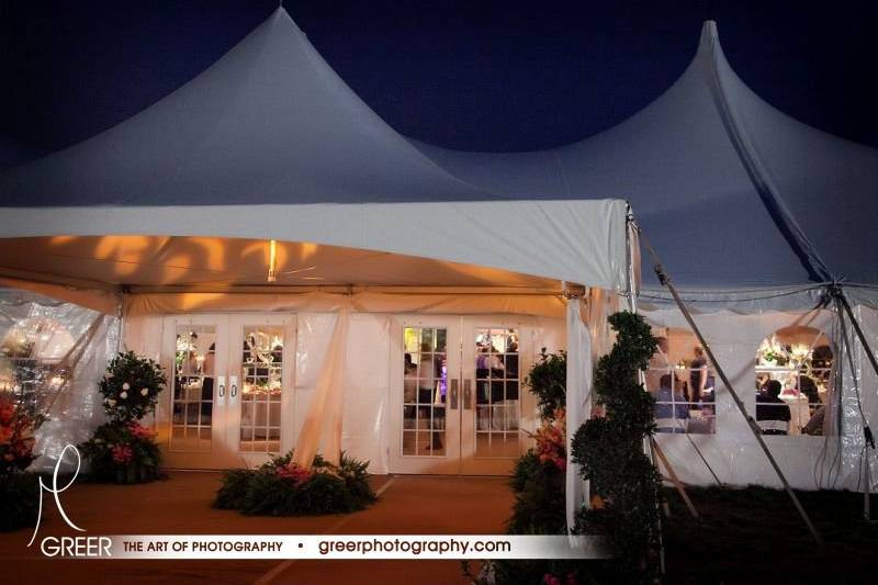 Entrance to the Reception Tent