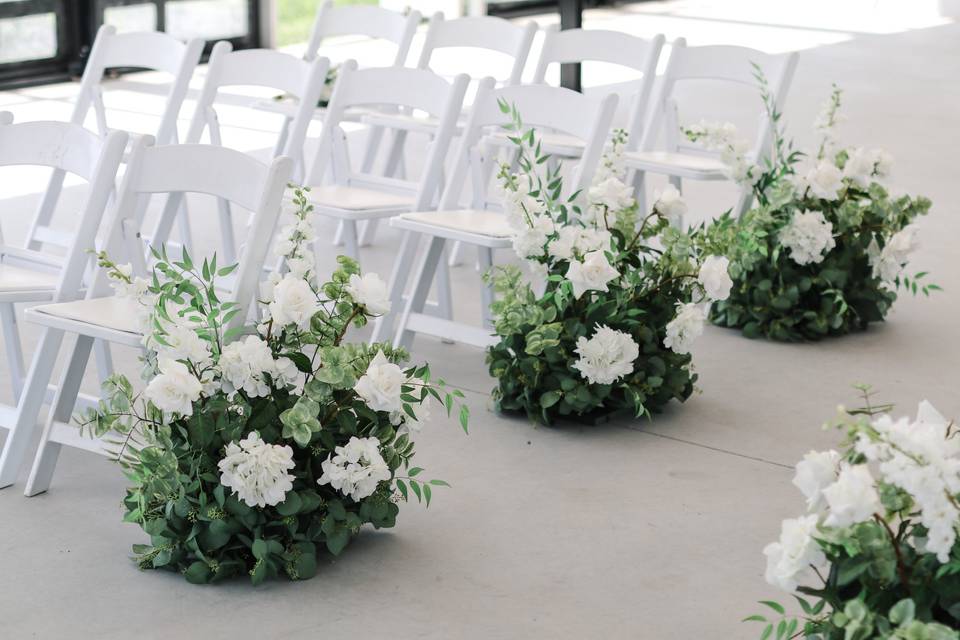 Garden Aisle Flowers