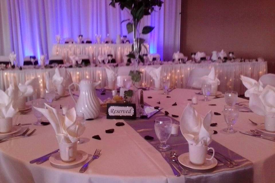 Wedding banquet setup