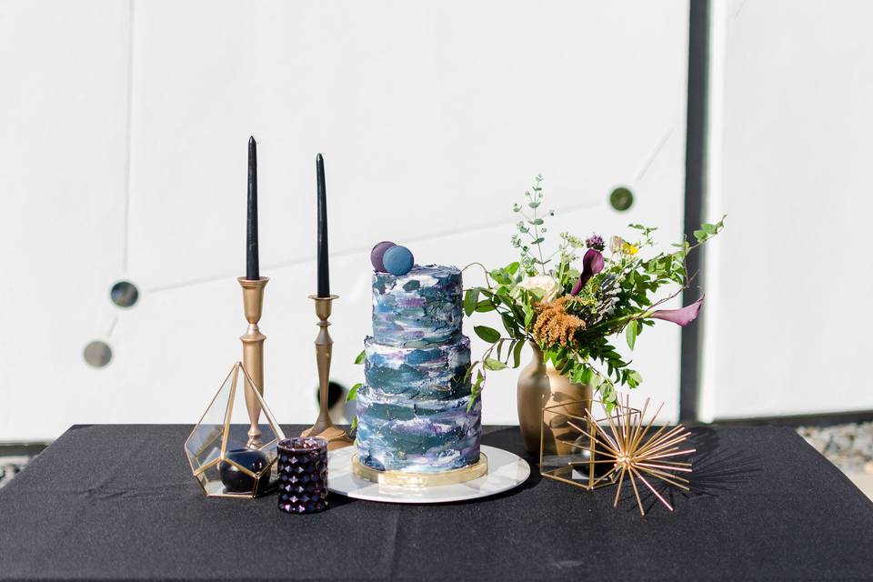 Beautiful cake setup