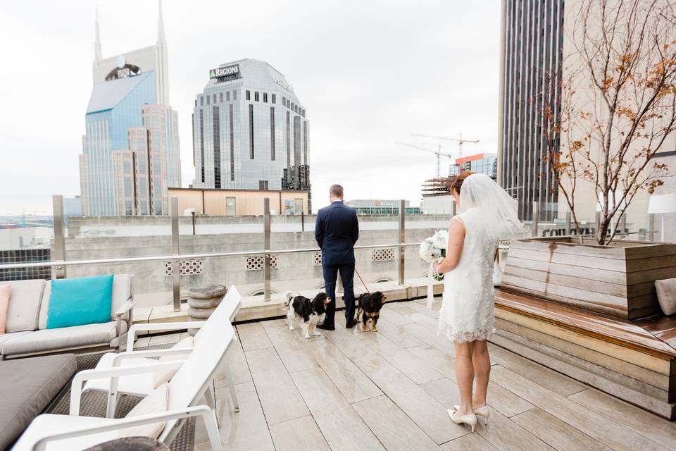 Rooftop Wedding at the Noelle