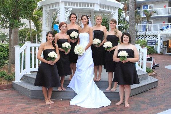 Bridal party at the tradewinds resort