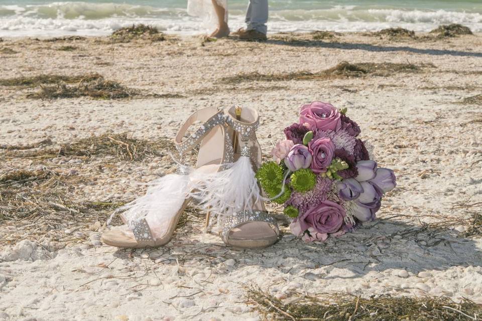Clearwater beach wedding picture