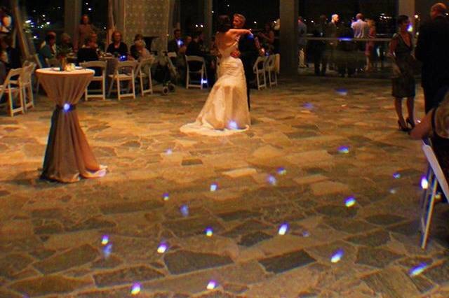 Couple dancing in the dance floor