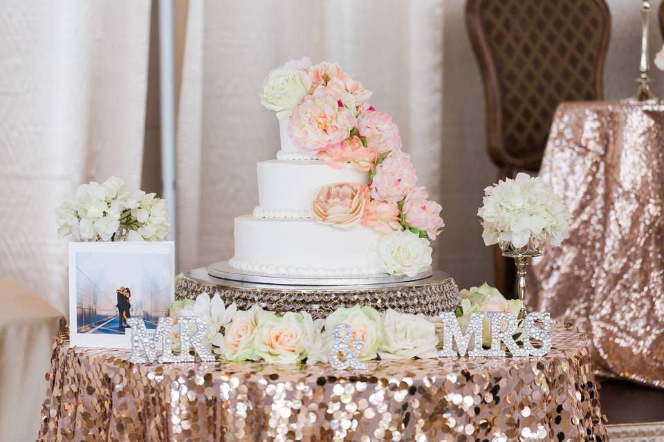 Sample wedding cake
