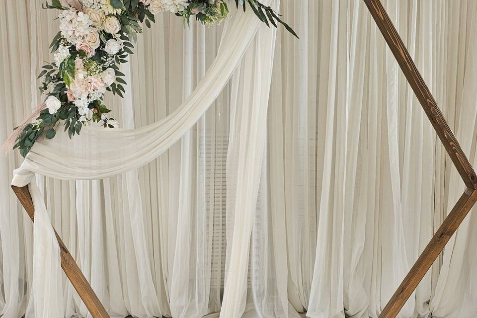Blue and White Set up