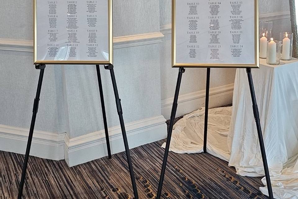 Custom seating chart