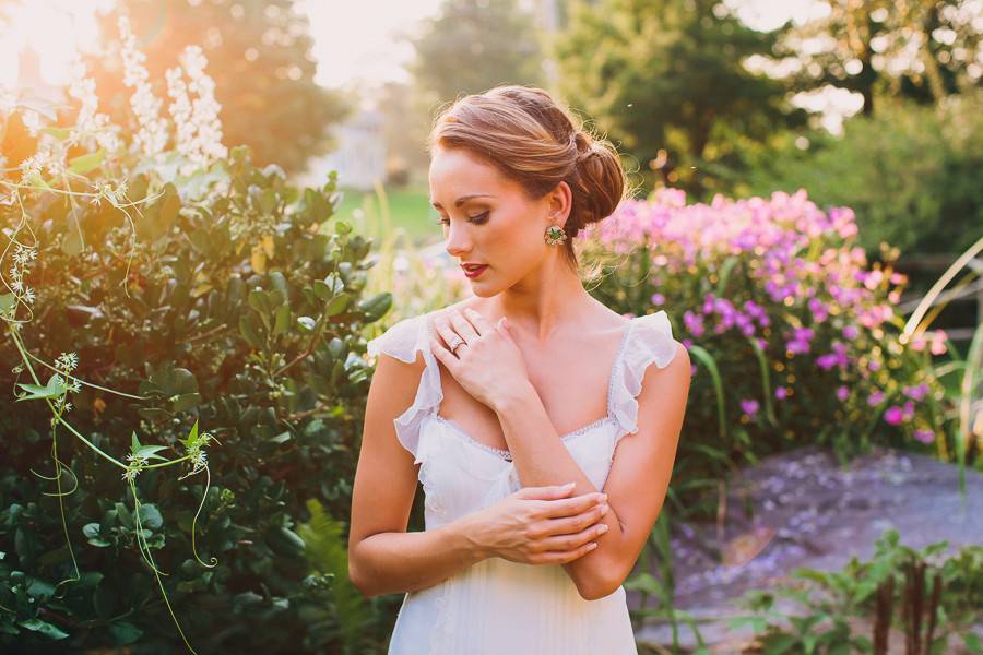 Bride in the gardens