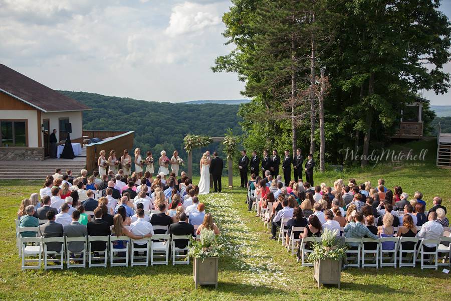 Hill-top Wedding Ceremony at Holiday Valley Resort