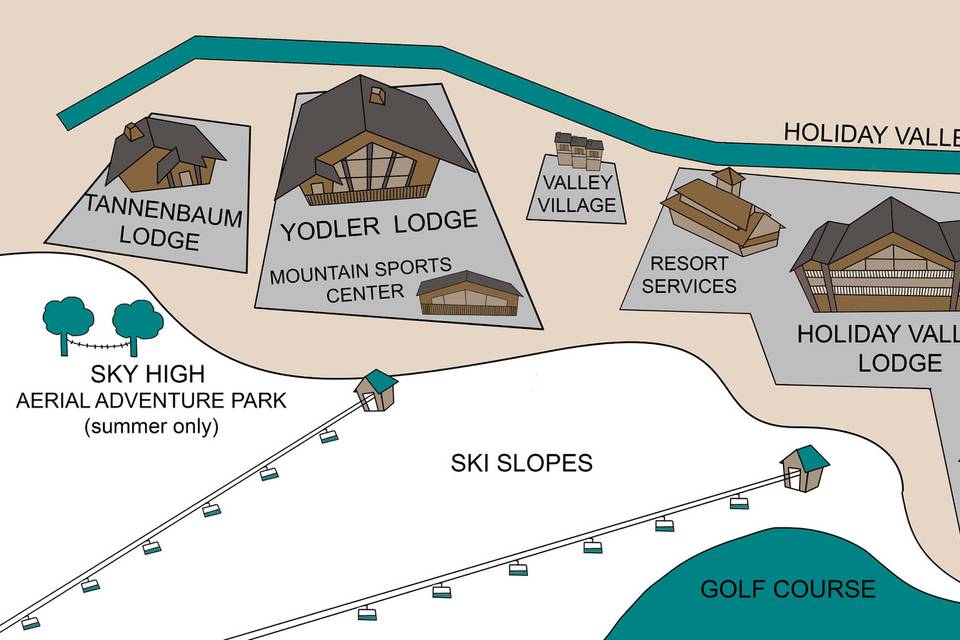 Holiday Valley Resort Map