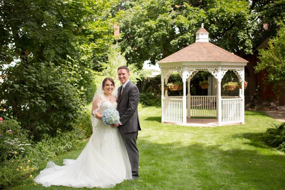 Mrs. & Mr. by the Gazebo