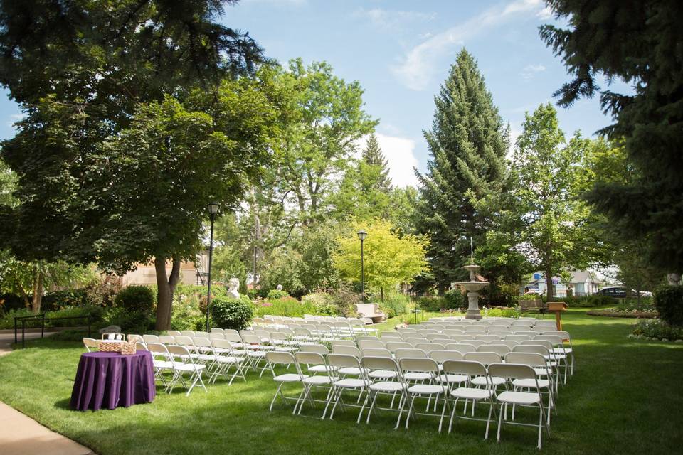 Ceremony setup