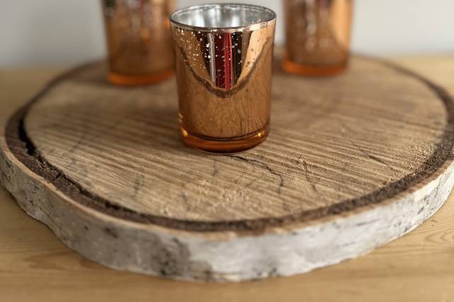 Rose gold votives
