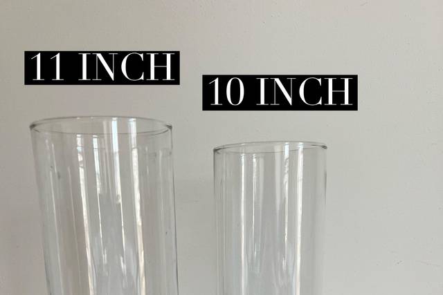 Tall hurricane vases