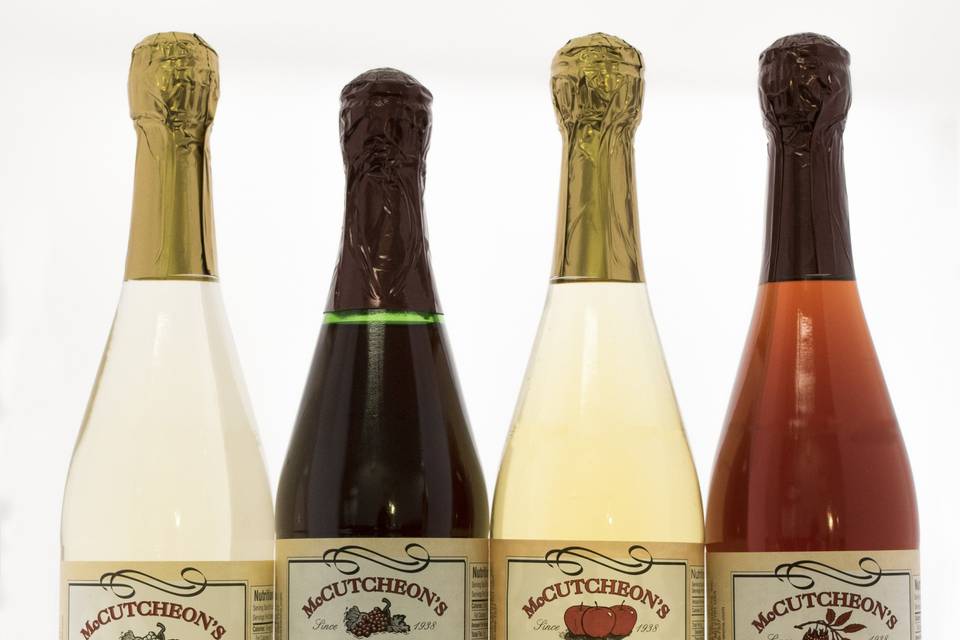 Here's a toast to our variety of sparkling non-alcoholic drinks that are perfect for your wedding, anniversary, or special event. We also sell small versions of our famous butters and preserves that are perfect for goodie bags and favors.
