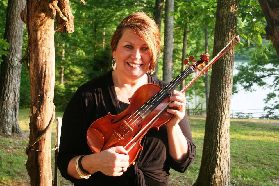 Maureen Riley our violinist for the Harpeth Trio.