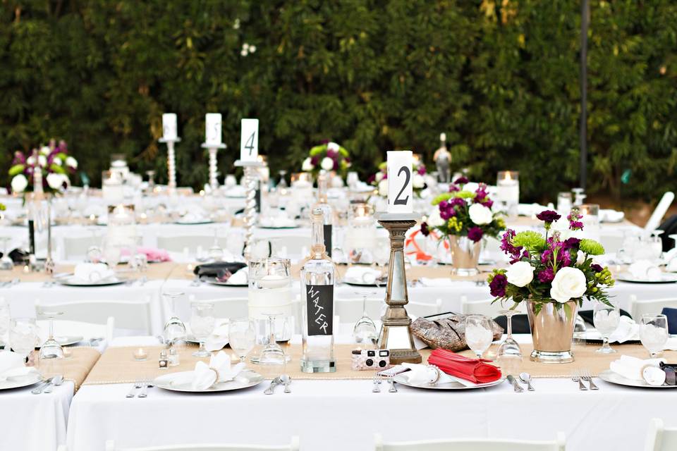 I loved setting these tables up-great little details in the mix.