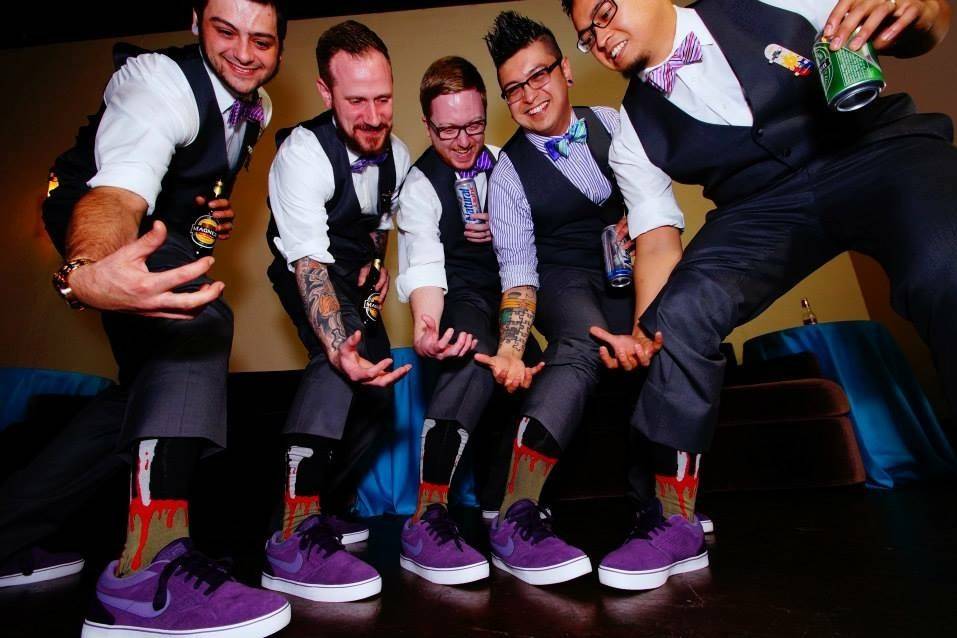 Groom with his groomsmen