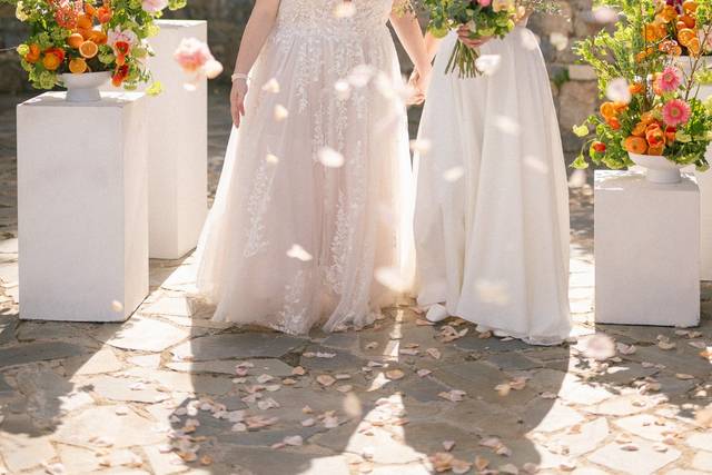 Just married in Greece