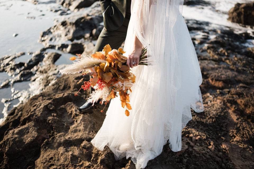 Waterfront bridal bouquet