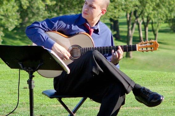 Jim Perona and his guitar