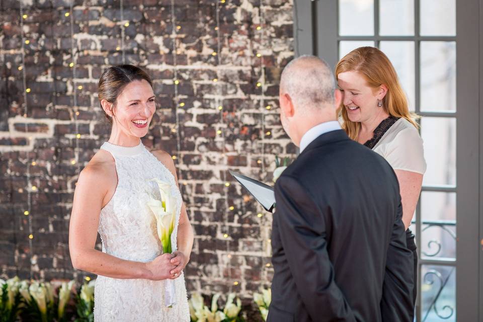 Laughter at the wedding