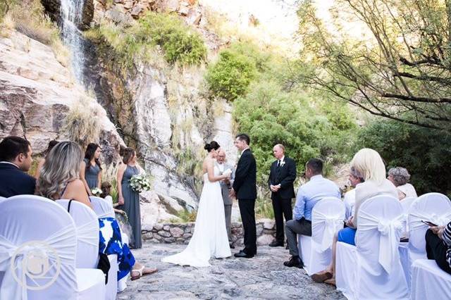 Outdoor ceremony location- seats up to 40 guestsGawne Photography