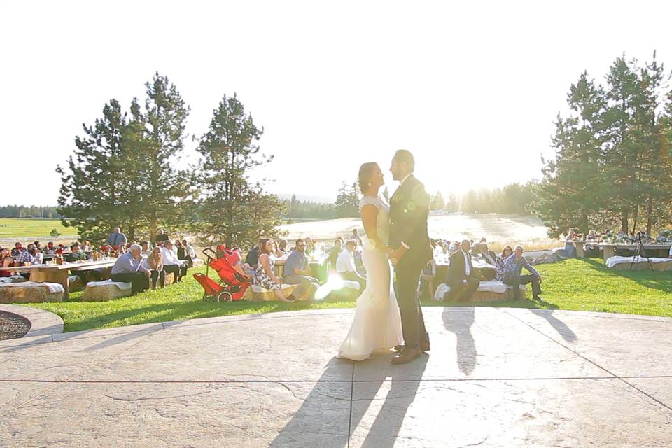 Stunning sun kissed dancing