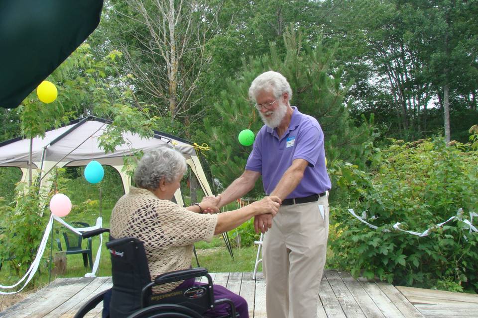 Couple dancing