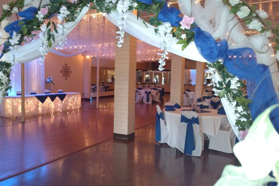 Royal blue wedding