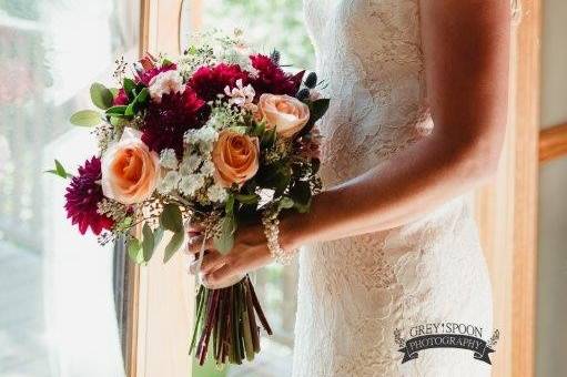 Bride by the window