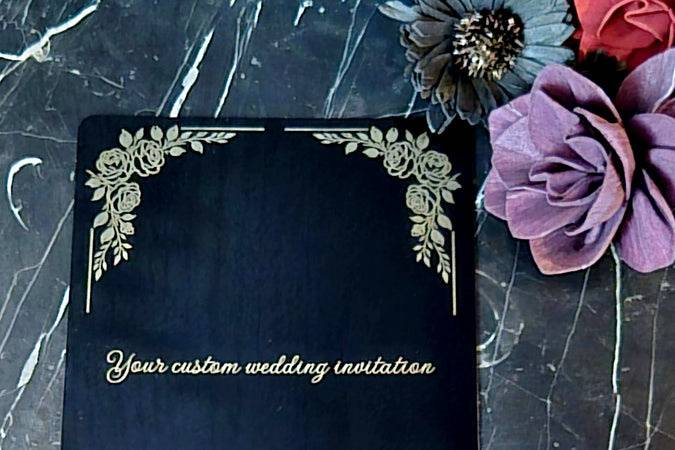 Metal Engraved Invitation