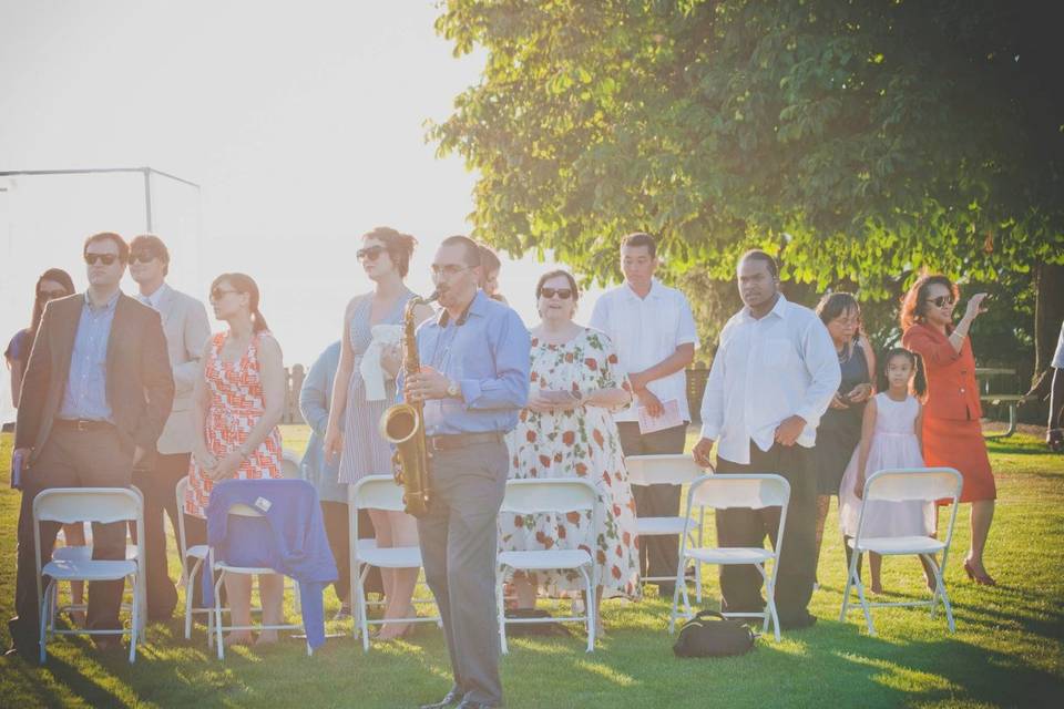 Outdoor wedding venue