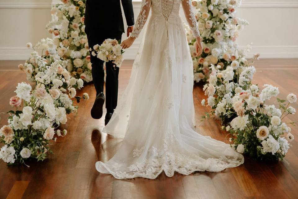 Charleston Aisle Flowers