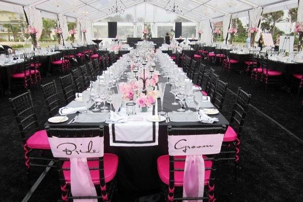Black and pink theme
