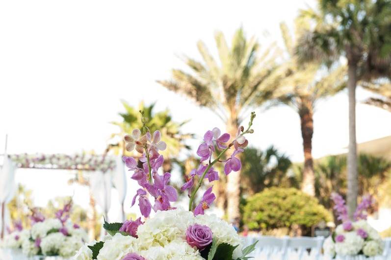 White flowers