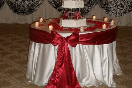 Wedding cake table