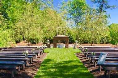 Outdoor ceremony site