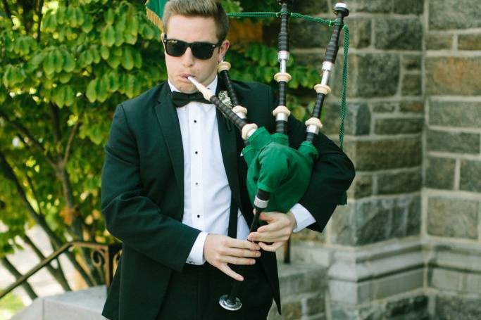 Bagpipe player