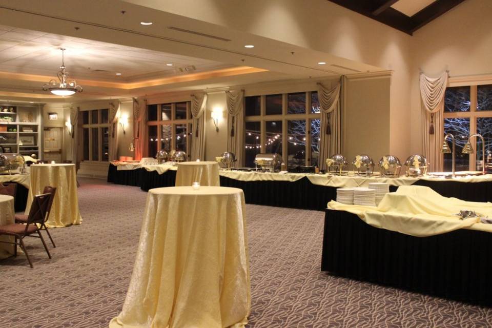 Wedding reception area