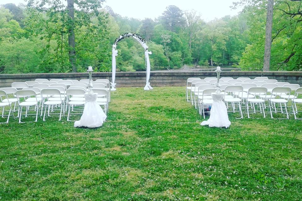Wedding set up done by let's toast staff