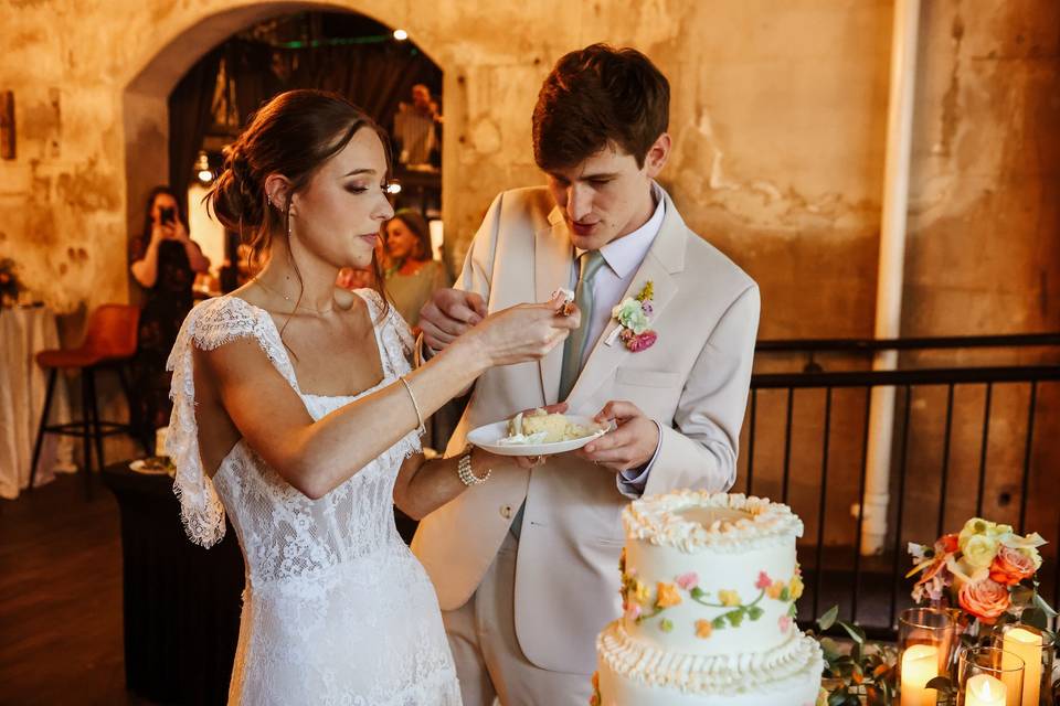 Cake Cutting in the bar area