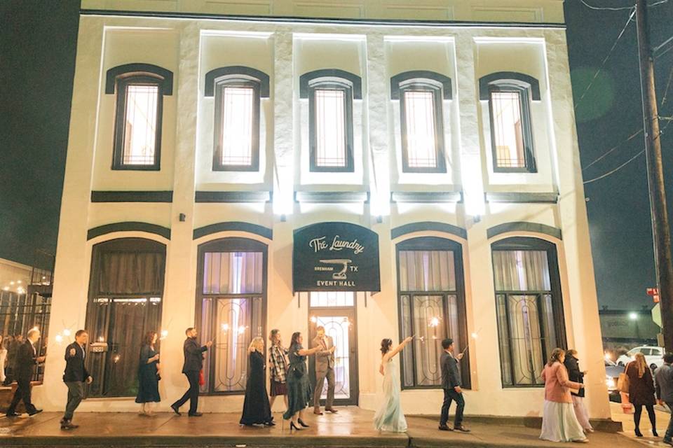 Building at night