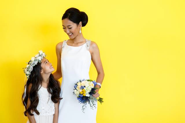 Bride & Flower Girl