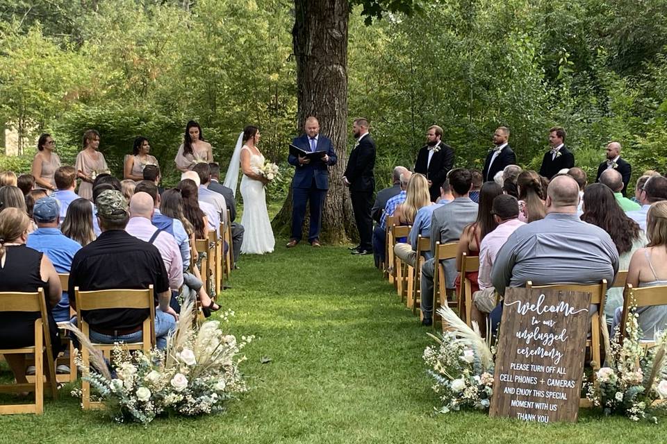 Ceremony setup