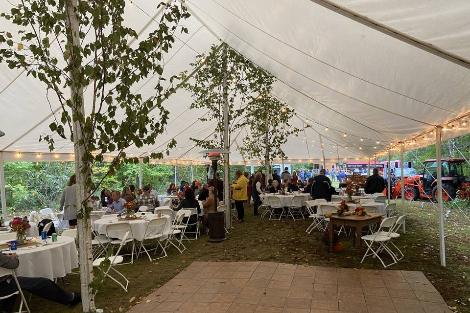 Tented reception