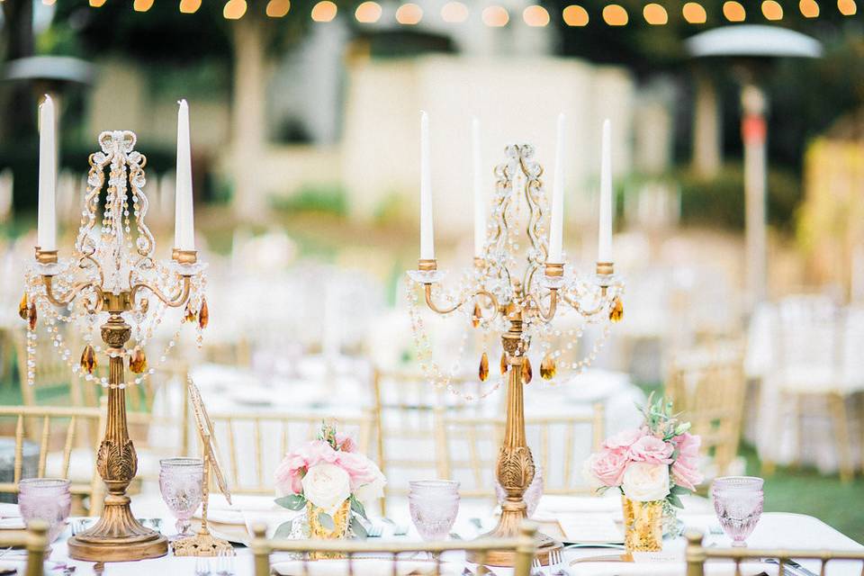 Candelabra centerpiece
